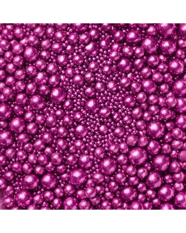 tastyme Metallic Pearls Sprinkles mix Fuchsia 75g - glutenvrij
