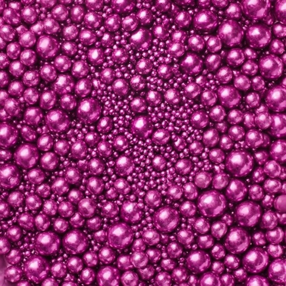 tastyme Metallic Pearls Sprinkles mix Fuchsia 75g - glutenvrij