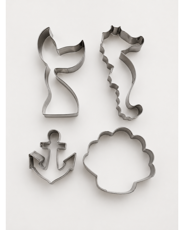 scrapcooking koekjesvormen op ring zeemeermin set4