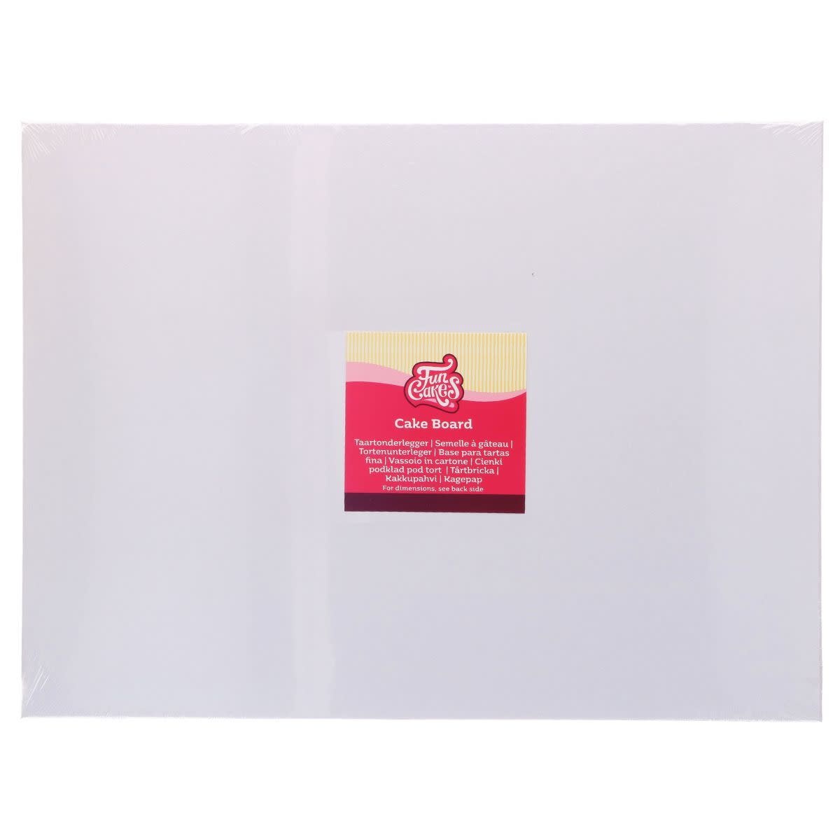 Funcakes Cake Board Rechthoek Wit 40,5 x 30,5 cm