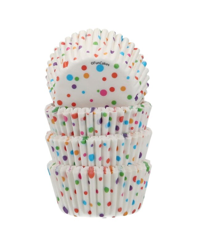 Funcakes FunCakes Mini Baking Cups Confetti pk/100