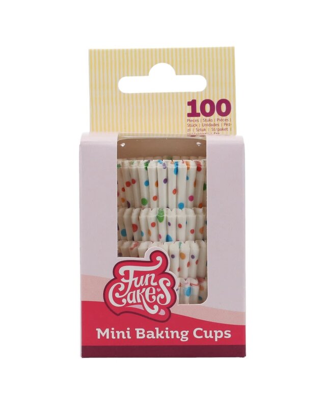 Funcakes FunCakes Mini Baking Cups Confetti pk/100