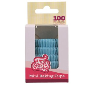 Funcakes FunCakes Mini Baking Cups Light Blue pk/100