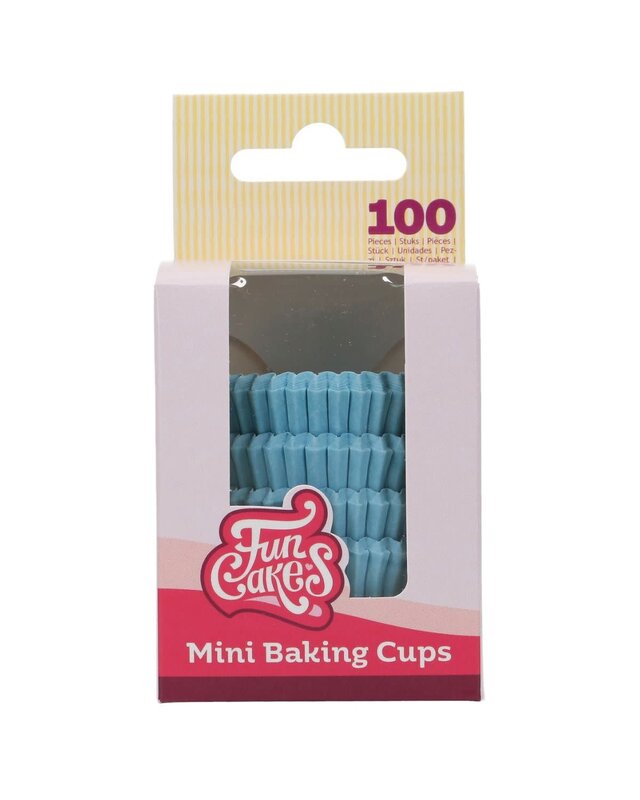 Funcakes FunCakes Mini Baking Cups Light Blue pk/100