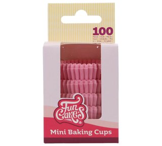 Funcakes FunCakes Mini Baking Cups Light Pink pk/100