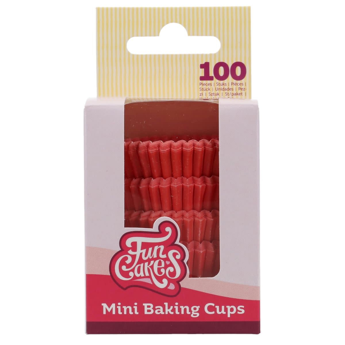 Funcakes FunCakes Mini Baking Cups Red pk/10