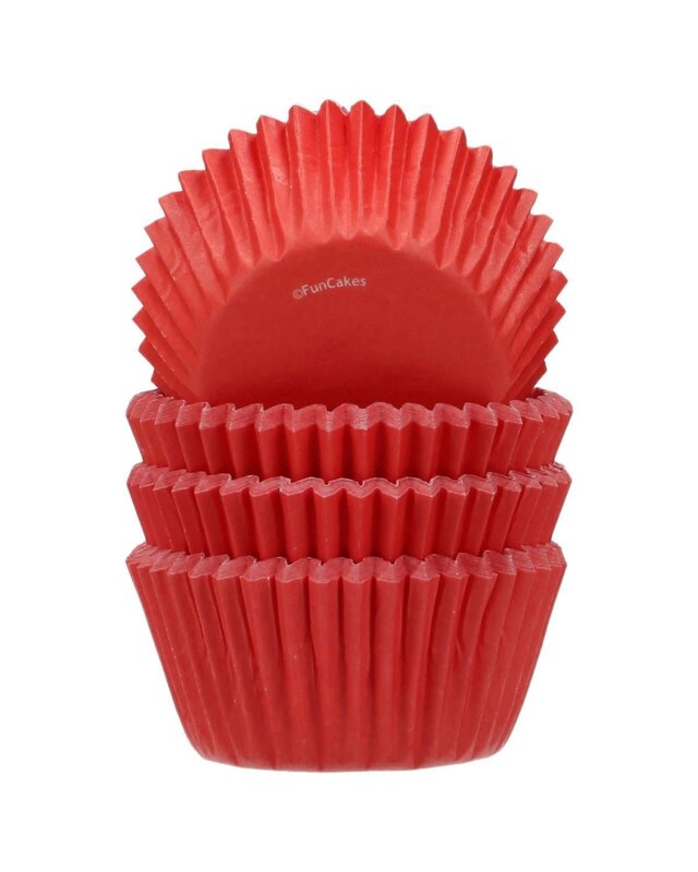 Funcakes FunCakes Mini Baking Cups Red pk/10