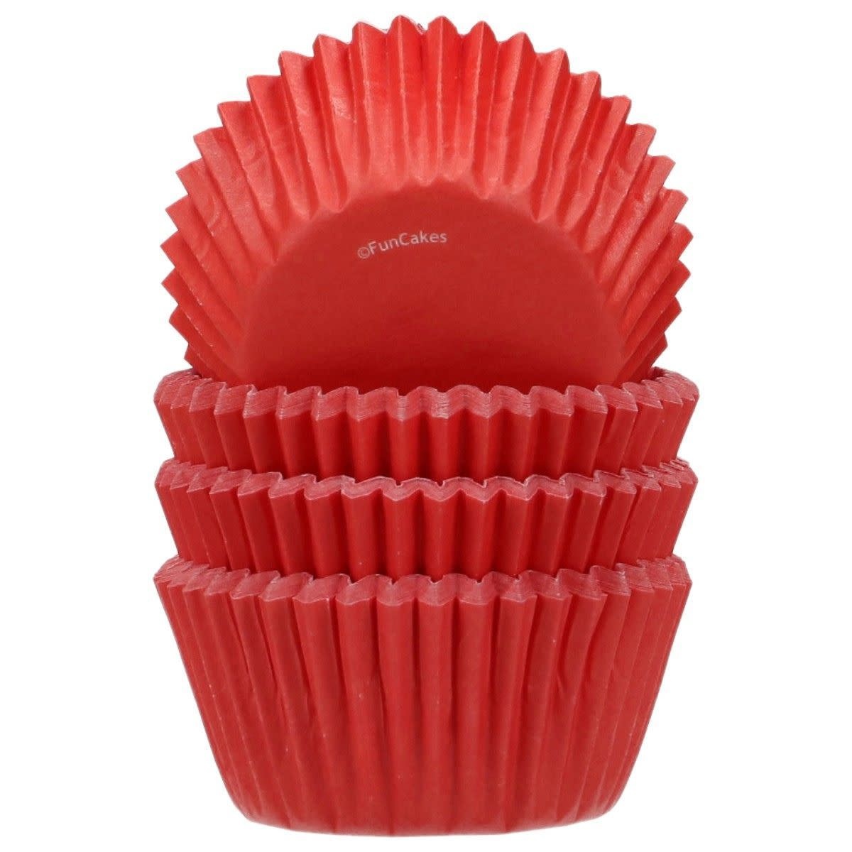 Funcakes FunCakes Mini Baking Cups Red pk/10