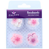 Suikerdecoratie Bloemen Roze 12st. by Culpitt