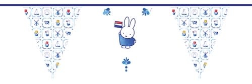 Haza Vlaggenlijn Nijntje Delfts blauw (FSC, 10m)
