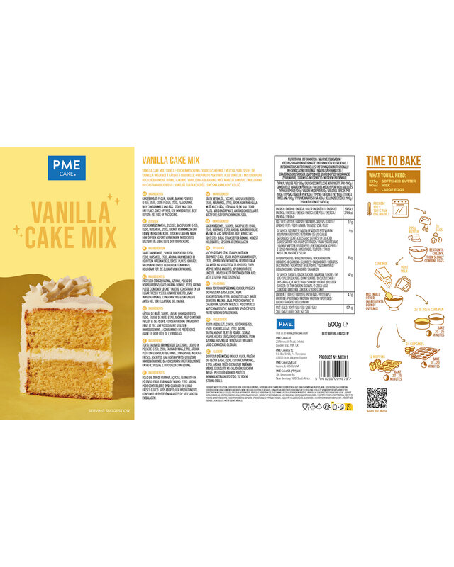 PME Vanillecakemix (500g)