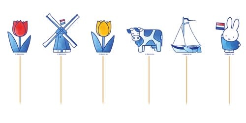 Feestprikkers Nijntje Delfts blauw (FSC, 12st)