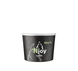 Njoy Njoy Sundae bekers 225cc (per stuk) Bio