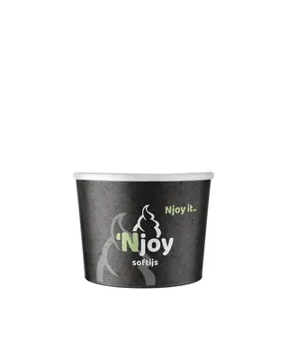 Njoy Njoy Sundae bekers 225cc (per stuk) Bio