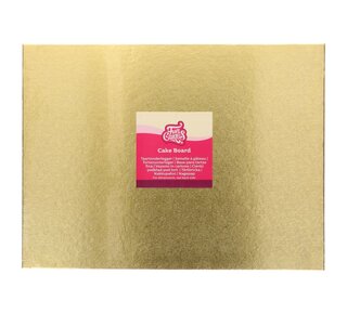 Funcakes FunCakes Cake Board rechthoek goud 45x35cm