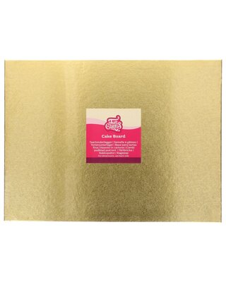 Funcakes FunCakes Cake Board rechthoek goud 45x35cm