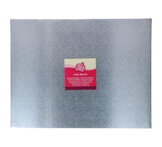 Funcakes FunCakes Cake Board rechthoek zilver 45x35cm