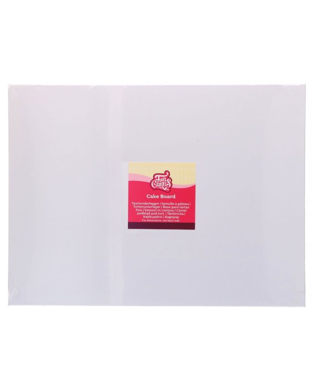 Funcakes FunCakes Cake Board rechthoek wit 45x35cm