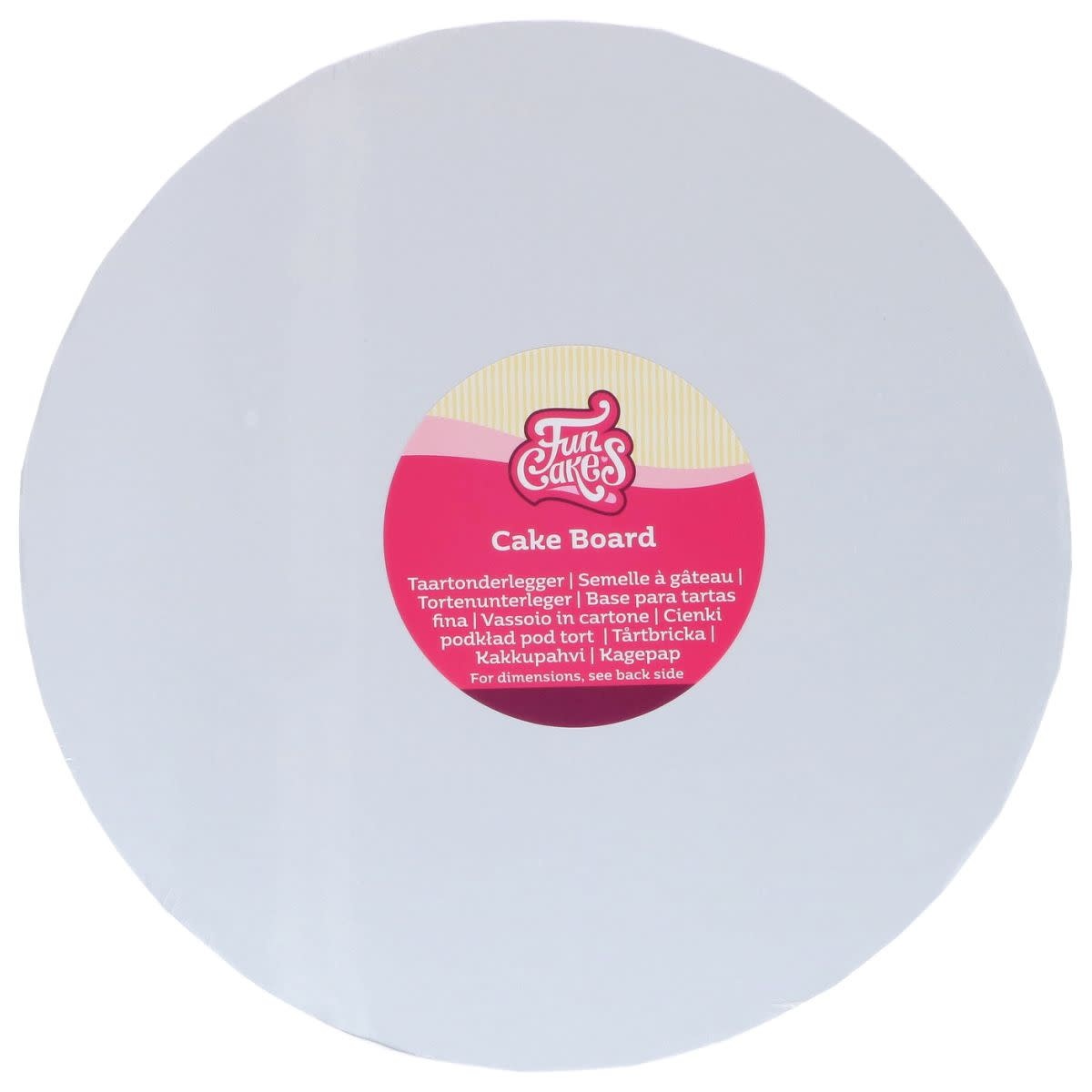 Funcakes FC Ø17,5cm Cake Board Rond Wit