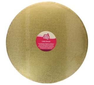 Funcakes FunCakes Cake Drum Rond goud Ø40,5cm