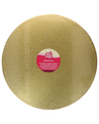 Funcakes FunCakes Cake Drum Rond goud Ø40,5cm