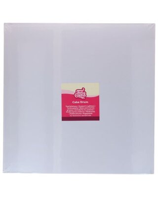 Funcakes FunCakes Cake Drum Vierkant wit 40,5cm