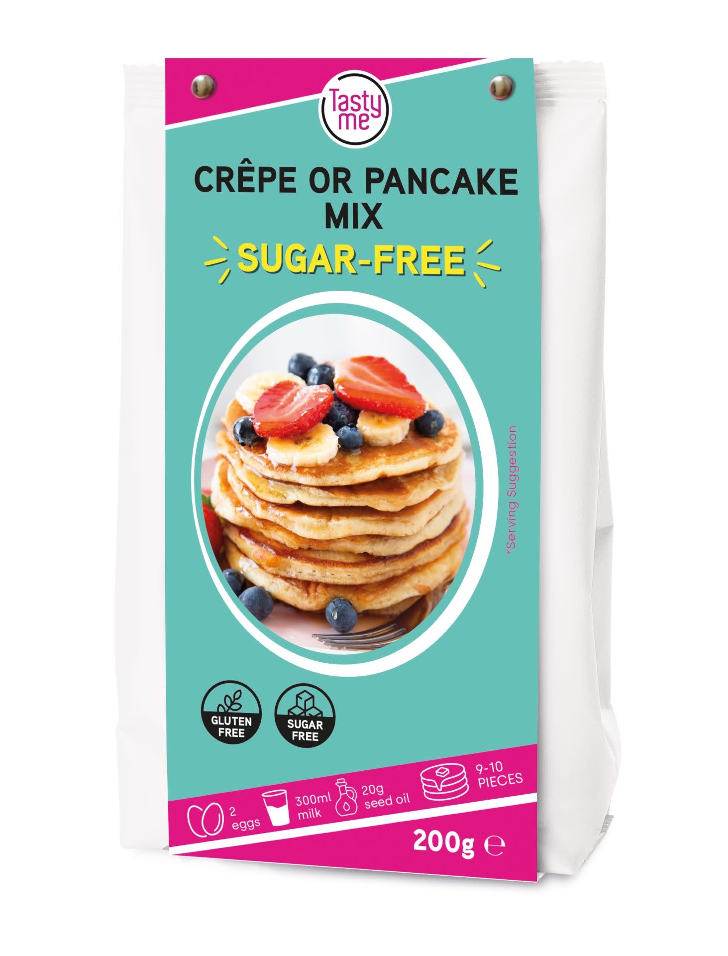 tastyme Crêpe or Pancake mix 200g - suikervrij