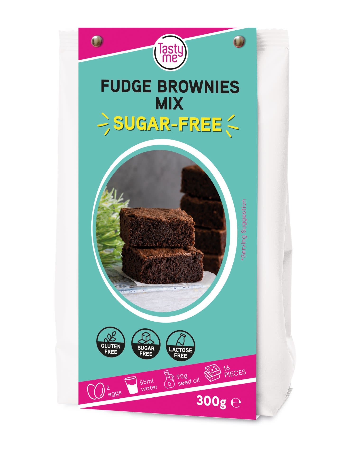 tastyme Fudge Brownies mix 300g - suikervrij