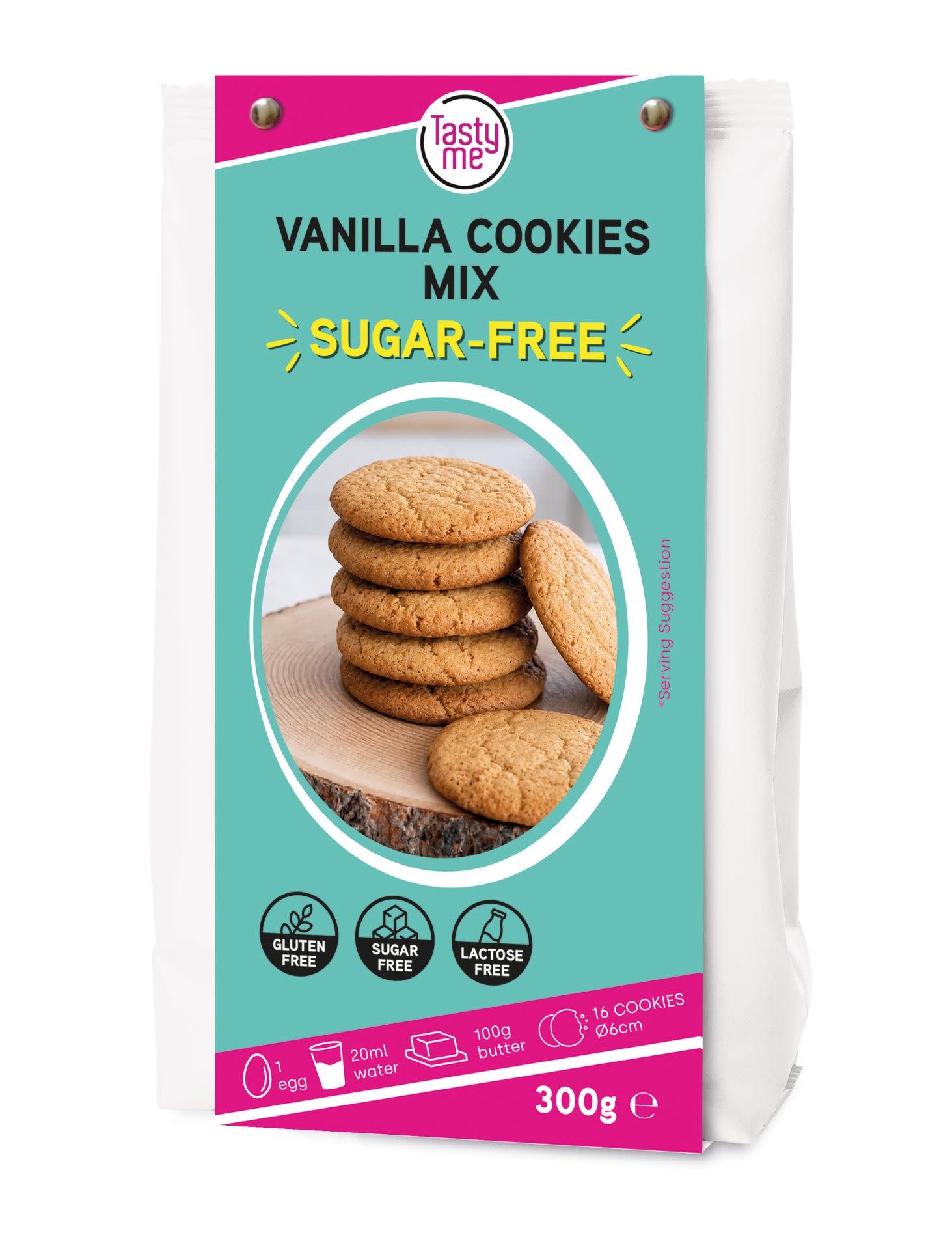 tastyme Vanilla Cookies mix 300g - suikervrij