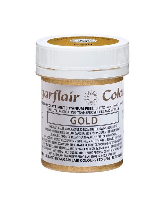 sugarflair Sugarflair Eetbare Glitter Verf Goud 35g