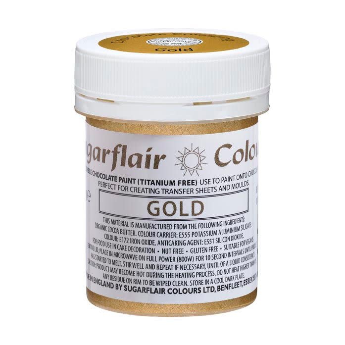 sugarflair Sugarflair Eetbare Glitter Verf Goud 35g