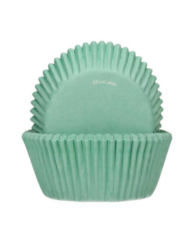 Funcakes FunCakes Cupcakevormpjes Mintgroen pk/48