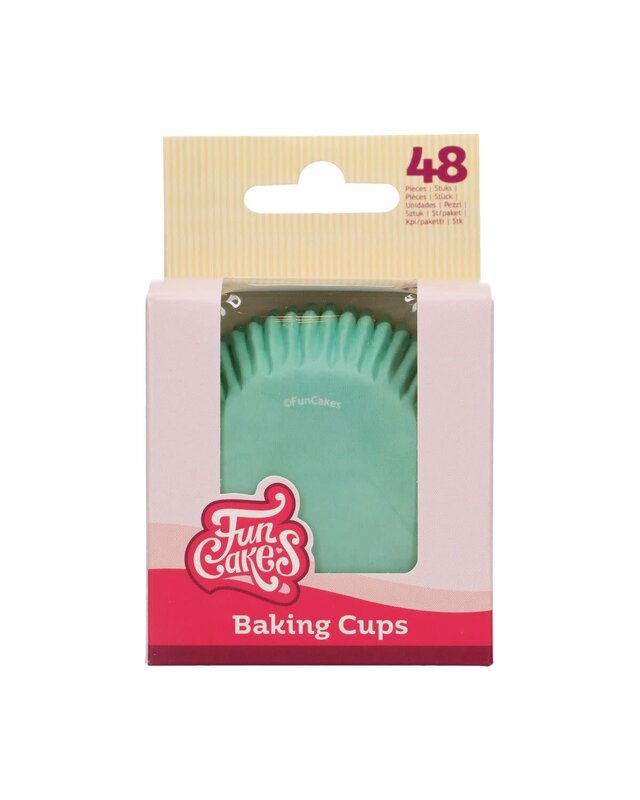 Funcakes FunCakes Cupcakevormpjes Mintgroen pk/48