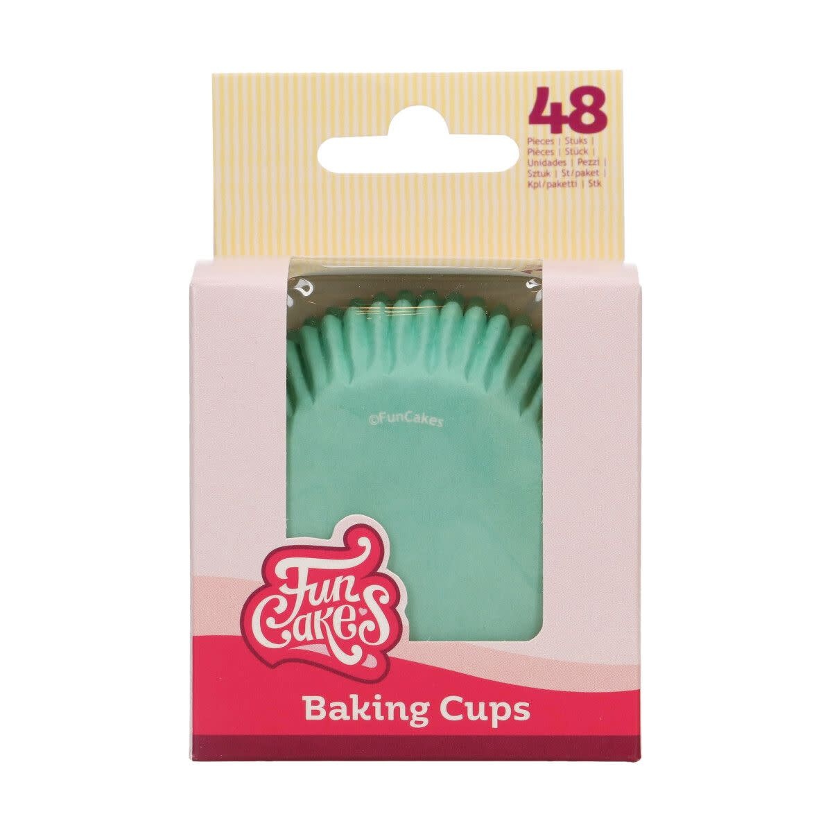 Funcakes FunCakes Cupcakevormpjes Mintgroen pk/48