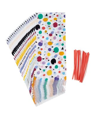 wilton Wilton Treat Bags Max Dots Triangle pk/20