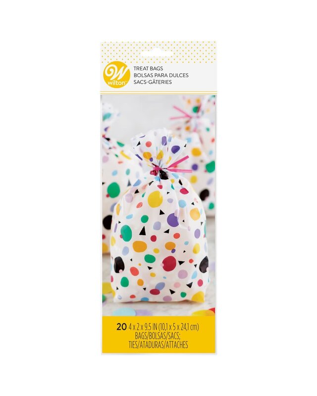 wilton Wilton Treat Bags Max Dots Triangle pk/20