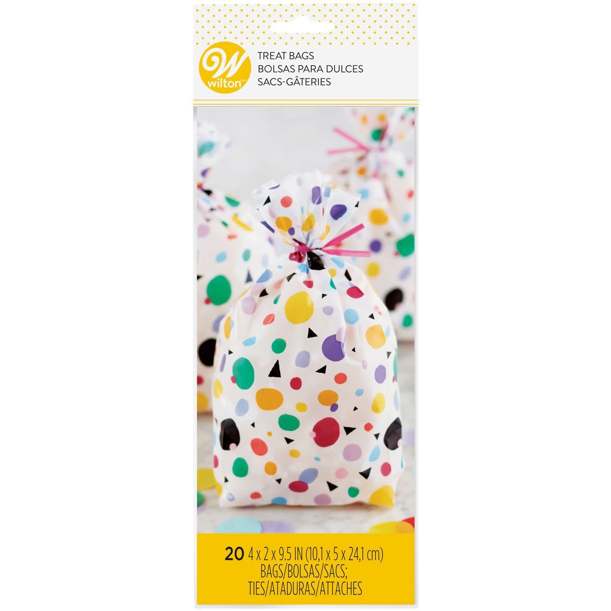 wilton Wilton Treat Bags Max Dots Triangle pk/20