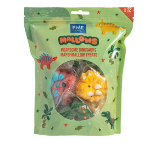 PME Marshmallow Treats - Brullende Dinosaurussen, 12-pack