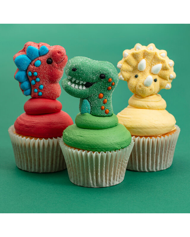 PME Marshmallow Treats - Brullende Dinosaurussen, 12-pack