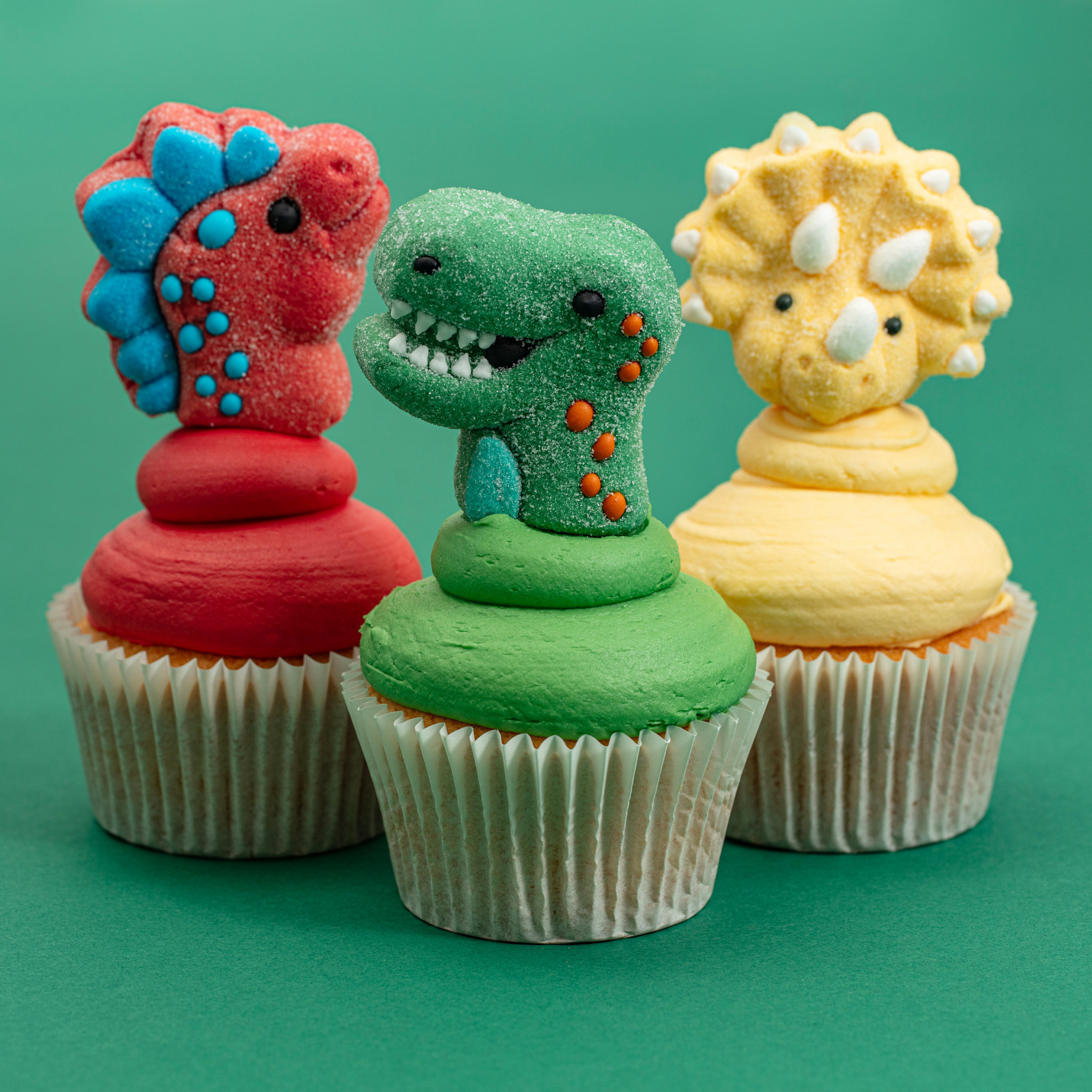 PME Marshmallow Treats - Brullende Dinosaurussen, 12-pack