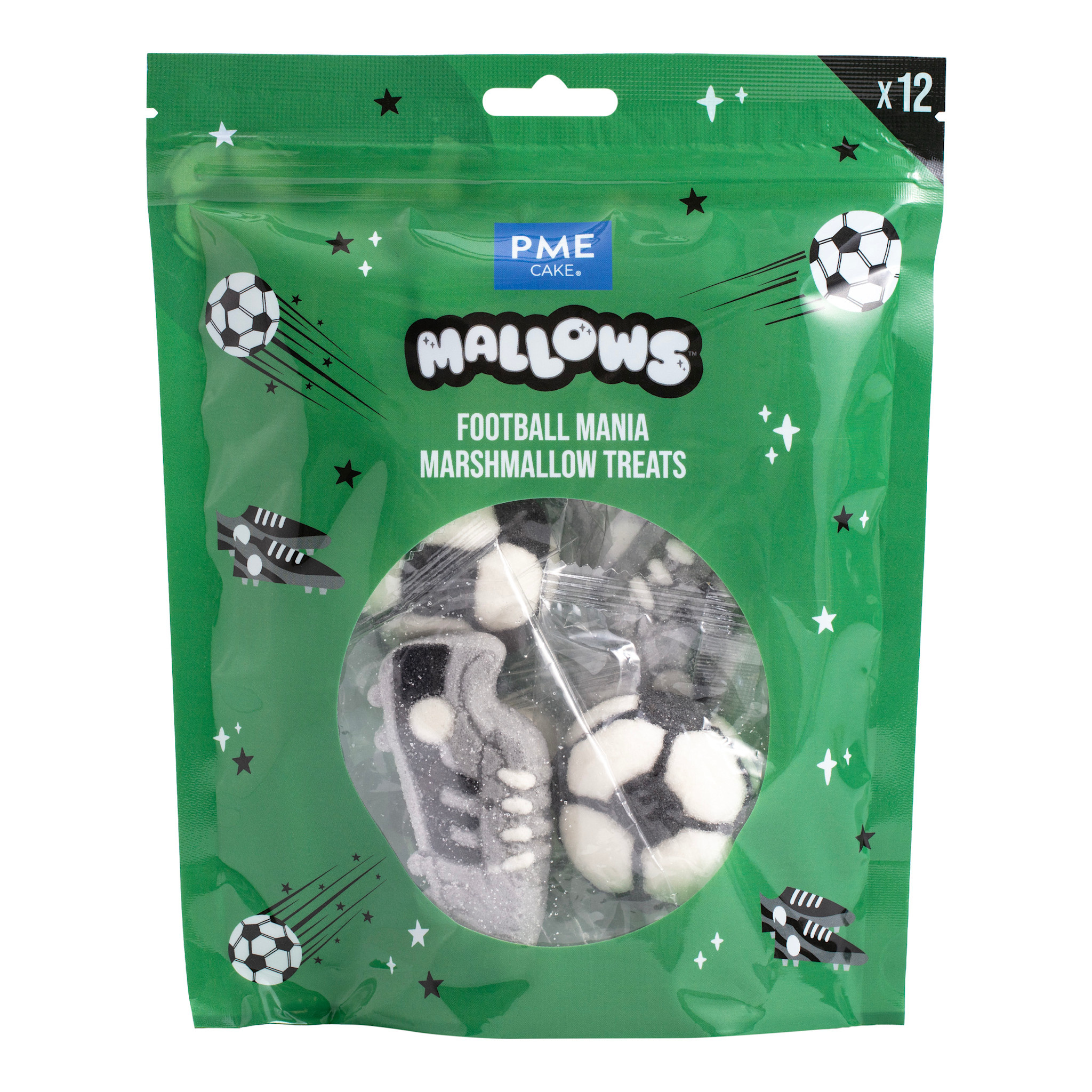PME Marshmallow Treats - Voetbalgekte, 12-pack