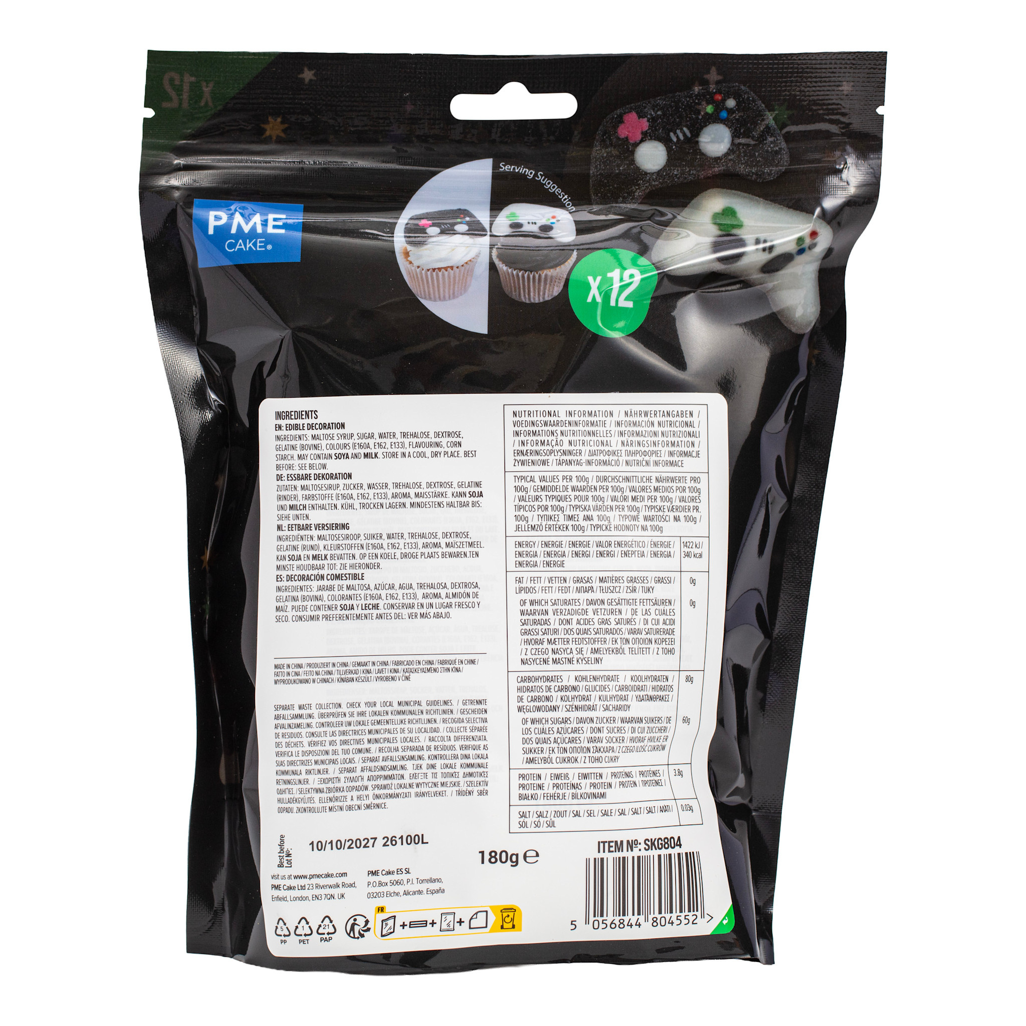 PME Marshmallow Treats - Gamecontrollers, 12-pack