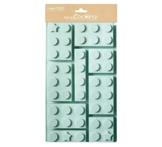 scrapcooking Siliconen Bakvorm Bouwstenen 4,5 - 9 cm