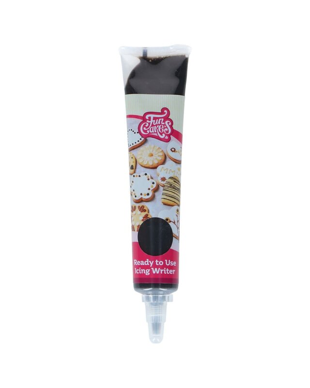 Funcakes FunCakes Ready to Use Icing Writer Dark Choco Flavour 25g