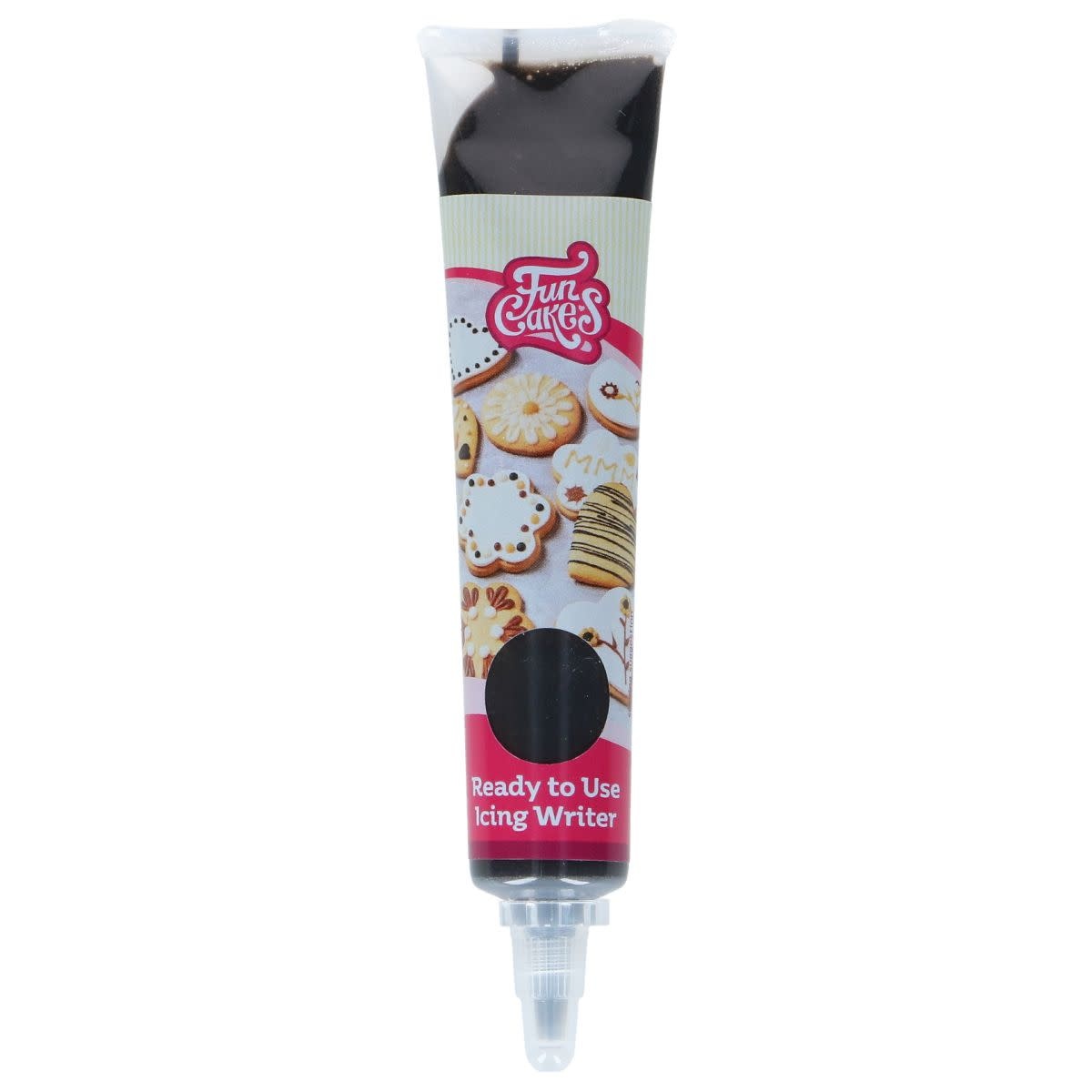 Funcakes FunCakes Ready to Use Icing Writer Dark Choco Flavour 25g