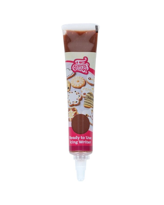 Funcakes FunCakes Ready to Use Icing Writer Milk Choco Flavour 25g