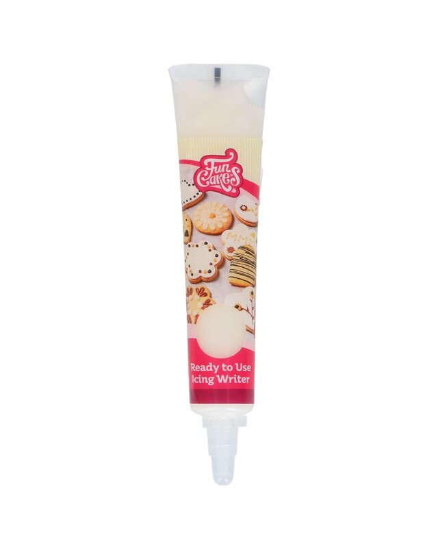Funcakes FunCakes Ready to Use Icing Writer White Choco Flavour 25g