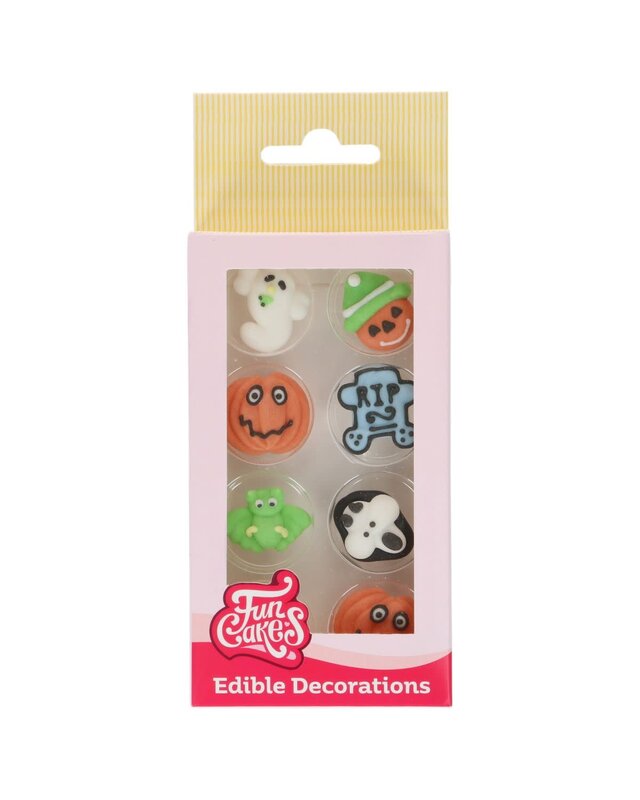 Funcakes FunCakes Sugar Decorations Spooky Pumpkins set/8