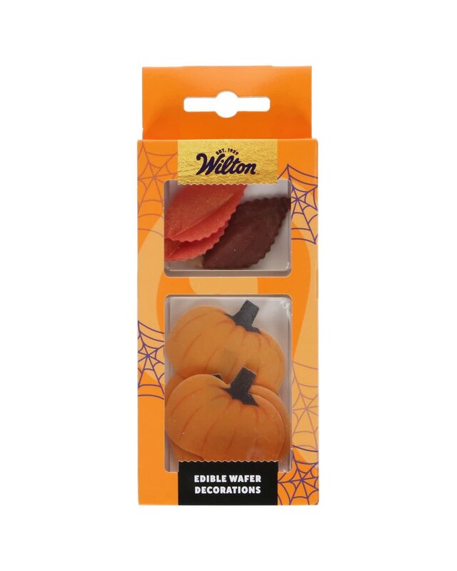 wilton Wilton Eetbare Papieren Decoraties Herfstbladeren en Pompoenen set/10