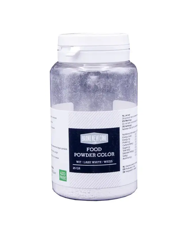 Brand New Cake Kleurpoeder Wit 25g (vette massa)
